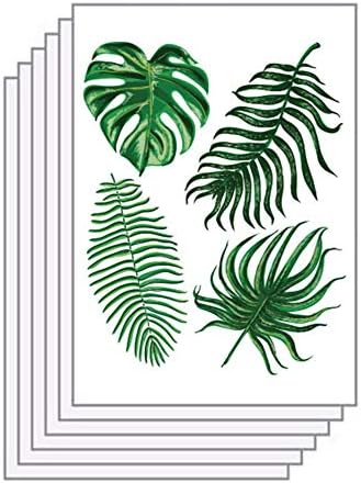 U-M pulabo 6 Yaprak Yeşil Palmiye Yaprakları Tropikal Çıkarılabilir Duvar Çıkartması Sticker Ev DIY Dekor Superiora € ' Kalite