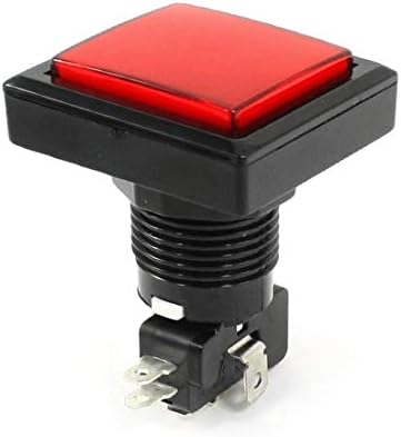 Yeni Lon0167 Arcade Oyunu AC250V 15A 35x35mm Kare Kap Push Button w Mikro Anahtarı (Arcade-Spiel AC 220 V 15A 35x35mm Vierkantkappe