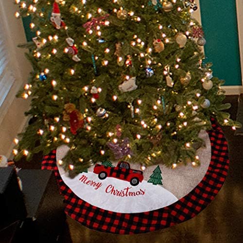 Juegoal Noel 32 İnç Çuval Bezi Ağacı Etek Yumuşak Noel Ağacı Mat Noel Partisi Dekorasyon için, noel Ağacı Tatil Dekor