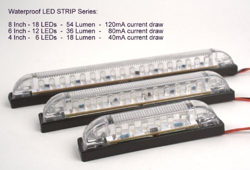 LED Bar Işığı-Ağır Hizmet Tipi, Suya Dayanıklı 12 Volt DC LED Nezaket Kolaylık lambası, 6 Uzunluk