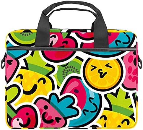 Evrak çantası Su Geçirmez Bilgisayar Tablet omuzdan askili çanta Taşıma çantası Çanta Erkekler ve Kadınlar için Renkli Meyve