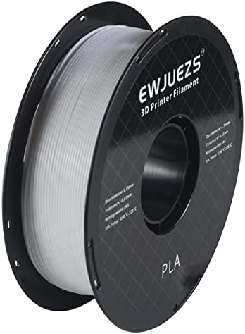 EWJUEZS PLA 3D Yazıcı Filament 1.75 mm-1 kg Biriktirme (2.2 lbs), Fit En FDM Yazıcı (Beyaz)