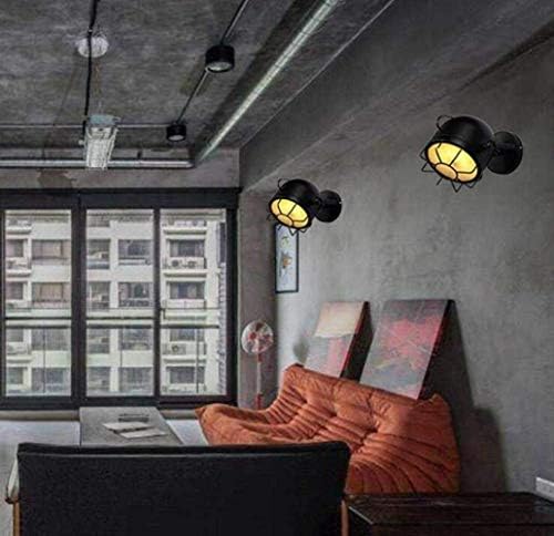 SUZYN iskandinav Lamba eski rustik duvar lambası endüstriyel tarzı duvar lambası ayarlanabilir farlar okuma ışık, siyah, bir