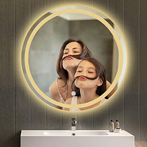 Carb Işıklı LED banyo aynası Duvara Monte Vanity makyaj aynası Dokunmatik Sensör Anahtarı + Anti-Sis Arkadan Aydınlatmalı Ayna