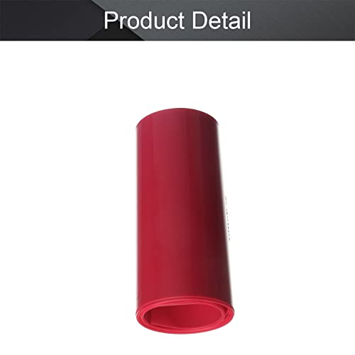 Othmro pil Shrink Wrap PVC ısı Shrink boru düz Genişliği 85mm, uzunluk 1 m için Büyük pil paketi güç kırmızı