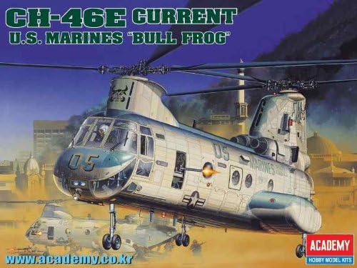 Akademi Hobi Model Kitleri Ölçekli Model: Helikopter Kitleri (1/48 CH-46E Boğa Kurbağa)