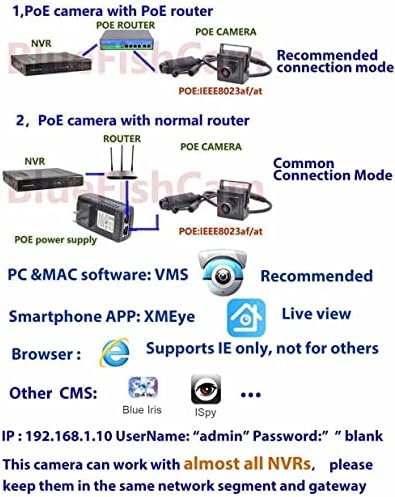 Mini POE IP Kamera Güvenlik H. 265 Kapalı Metal Güvenlik Balıkgözü POE ağ kamerası P2P CCTV Kamera Sistemi (3MP, 1.9 MM)