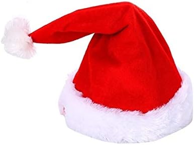 Dmtrab için Elektrikli Müzik Salıncak Noel Şapka Sihirli Peluş Şapka Komik Noel Çocuk Şapka Oyuncak bir Noel Süsler