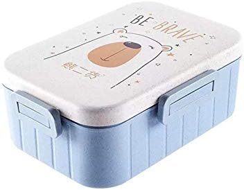 Taşınabilir Mikrodalga Fırın yemek kabı Buğday Samanı Sofra gıda saklama kabı Çocuk Çocuk Okul Ofis Taşınabilir bento kutusu