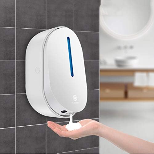 Duvara Monte sabunluk Otomatik sensör sabunluk Mutfak Lavabo El dezenfektanı Şişe Banyo sabunluk (Renk: Beyaz, Boyutu: 12.218
