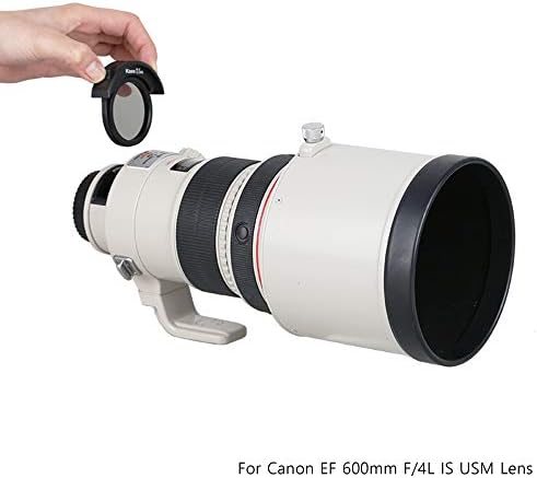 Canon EF 600mm F4 ıs USM Lens için Kase Filtre Kiti. Açılır CPL, 150mm Ön Adaptör, 150mm MCUV ve 150mm Lens Kapağı içerir