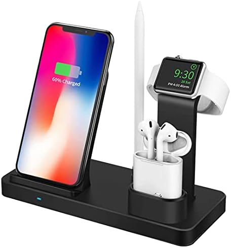 Kablosuz Şarj Cihazı, Apple için Uyumlu 3'ü 1 arada Şarj İstasyonu, Apple Watch ve Airpod için Kablosuz Şarj Standı Apple Watch