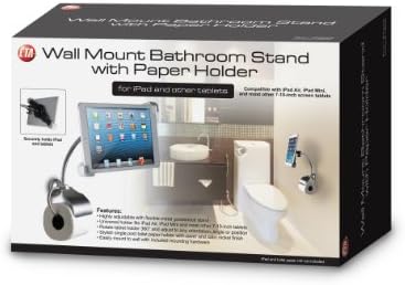 Kağıt Tutuculu iPad ve Tabletler için CTA Dijital Duvara Monte Banyo Standı (PAD-WBS)