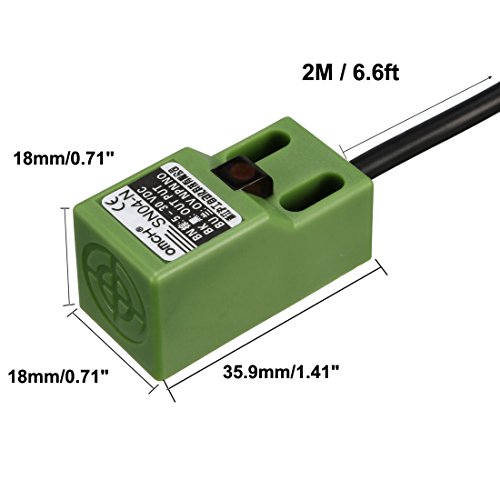 uxcell 4mm Endüktif Yakınlık Sensörü Anahtarı Dedektörü PNP NO DC 5-30 V 200mA 3-Wire SN04-P için 3D Yazıcı Probe Yatak Tesviye,