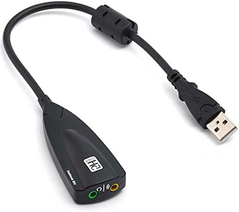 LOKOER 5HV2 Stereo Kart 7.1 hat Ses Kartı ile USB Harici Ses Kartı Dizüstü Masaüstü Bilgisayar Oyunları için Adanmış