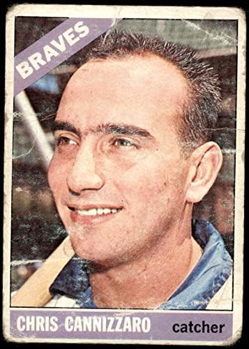 1966 Topps 497 Chris Cannizzaro Atlanta Braves (Beyzbol Kartı) OTANTİK Braves