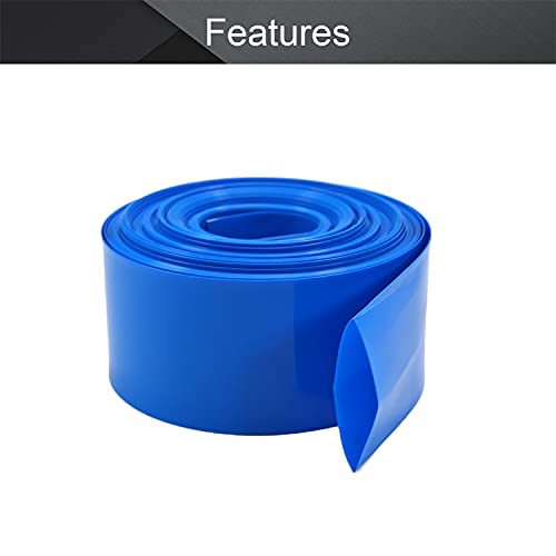 Othmro pil Shrink Wrap PVC ısı Shrink boru düz Genişliği 30mm, uzunluk 8 m için Büyük pil paketi güç mavi