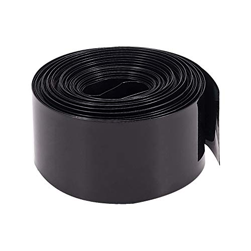 Othmro pil Shrink Wrap PVC ısı Shrink boru düz Genişliği 30mm, uzunluk 8.5 m için Büyük pil paketi güç siyah