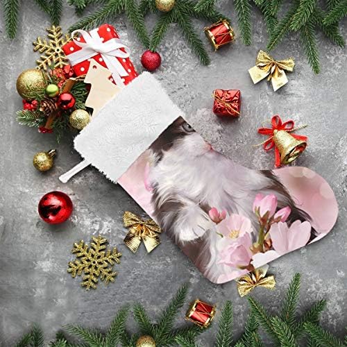 YUEND ile Beyaz Peluş Trim için Aile Tatil Noel Parti Süslemeleri Sanat Çiçek Sevimli Yavru Hayvan Kedi Klasik Kişiselleştirilmiş