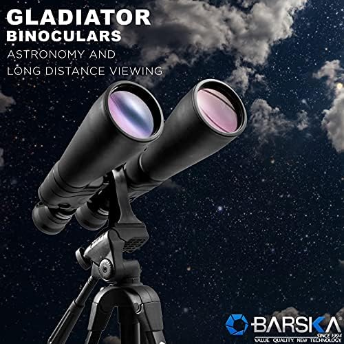 Barska AB10592 Gladyatör 20-100x70 Zoom Dürbün Astronomi ve Uzun Menzilli Görüntüleme için Tripod Adaptörü ile, Siyah