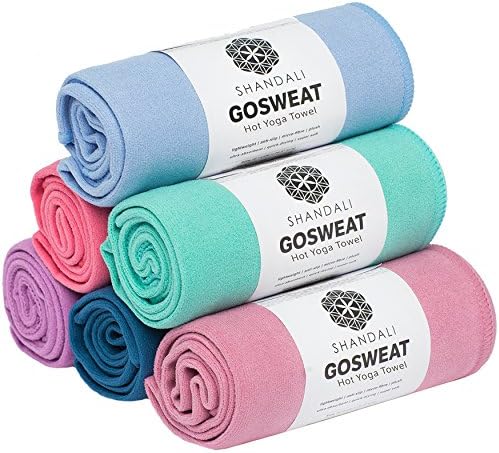Shandali'nin GoSweat Kaymaz Sıcak Yoga Havlusu, Bikram Pilates ve Yoga Paspasları için Birçok Renkte Süper Emici Yumuşak Süet