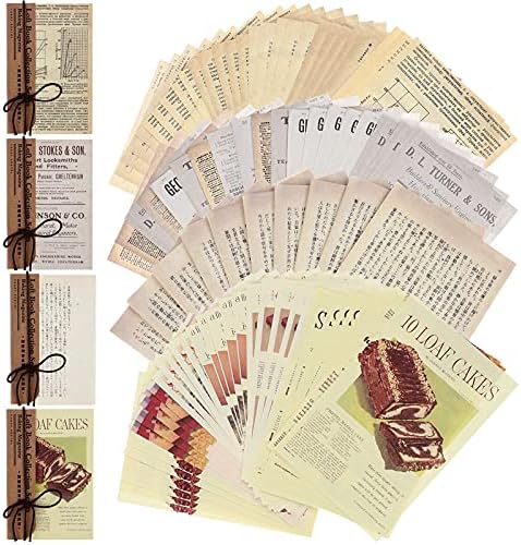 Vanproo 240 Yaprak Vintage koleksiyon defteri kağıdı Malzemeleri, DIY Retro Estetik koleksiyon defteri kağıdı Karalama Defteri