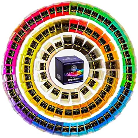 Mika Tozu Pigmentleri -100 Renk Seti-Epoksi Reçine Renk Pigmenti-Balçık, Sabun, Banyo Bombası, Mum Yapımı için Renklendirici