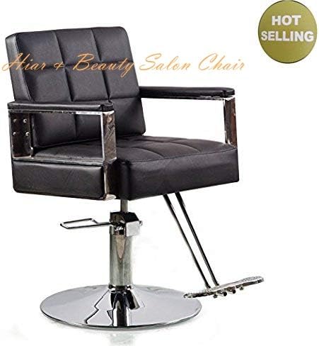 BİGARM Hidrolik Salon Sandalye için Saç Kesme Şekillendirici Soyunma Güzellik Ağda ile Yuvarlak Taban ve Ayak Istirahat Salon
