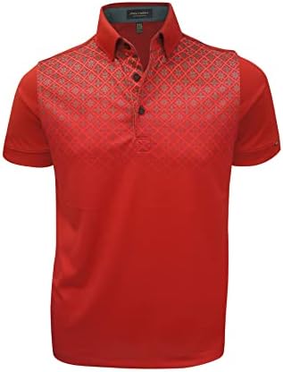 Erkekler için Pin Yüksek Orville Yüksek Performanslı Golf Polo Gömlekleri, Modern