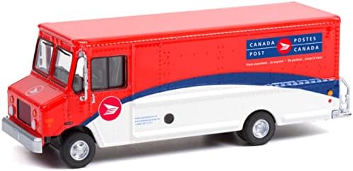 2019 Posta Teslimat Aracı Kanada Post Kırmızı ve Beyaz Mavi Çizgili HD Kamyon Serisi 21 1/64 Diecast Model Greenlight 33210 C