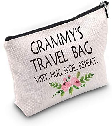 WCGXKO Grammy anneler Günü Hediyesi Büyükanne doğum günü hediyesi seyahat hediyesi Tuval Tote Çanta Grammy için