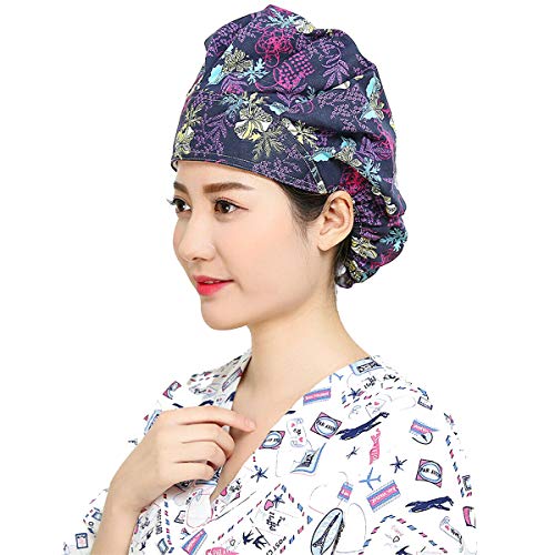 YOOBNG Unisex Fırçalama Kapaklar Kabarık Saç Kapak Güzellik İşçi Kişisel Bakım Şapka Düz Renk