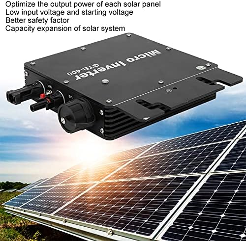 Shanrya Güneş Enerjisi Şebeke bağlantı invertörü, İnvertör, Ev Kullanımı için 400W Yüksek Verimli Dış Mekan (AC110-130V)