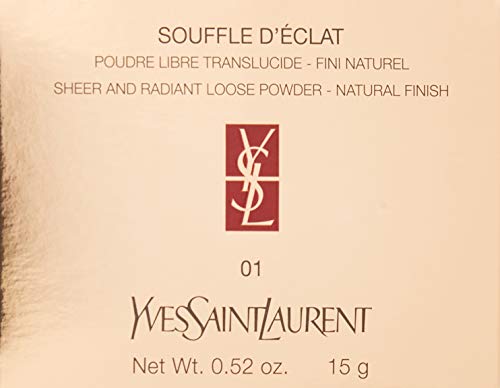 Yves Saint Laurent Sufle D'ECLAT Şeffaf ve Parlak Doğal Kaplama Gevşek Toz, No. 1, 0.52 Ons