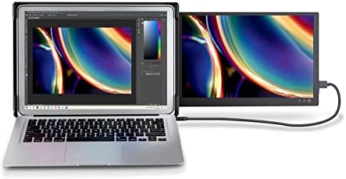 13-16 dizüstü bilgisayarlar için Dizüstü Bilgisayarlar için 12 Taşınabilir Monitör, 1080P Full HD IPS Ekran,USB ve C Tipi Güç,