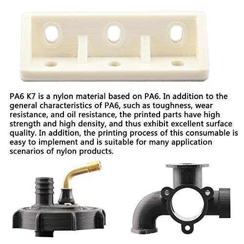 3D Yazıcı Filament 1 kg (2.2 lb), PA6 K7 Naylon Filament 1.75 mm, Güçlü ve Aşınmaya Dayanıklı-Doğal