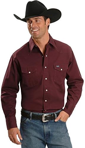 Wrangler Erkek Batı Uzun Kollu Snap Firma Finish İş Gömleği