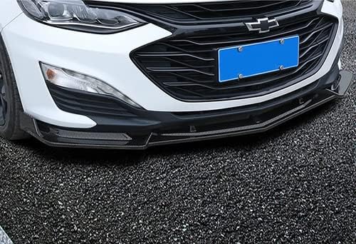 HK5 3 Adet Ön ÖN TAMPON Spoiler Splitter Yan Gövde Kiti Trim Koruma ile Uyumlu 2019-2021 Chevrolet Malibu, 2020 (Boyalı Karbon