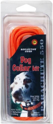 Pepperell Paraşüt Kordonu Yansıtıcı Köpek Tasması Seti, Çok Renkli