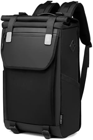 OZUKO Su Geçirmez Erkekler Sırt Çantası 15.6 inç Laptop Sırt Çantaları Moda Okul Bagpack Genç USB Şarj Erkek Seyahat Çantası
